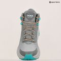 Férfi túrabakancs HOKA Trail Code GTX galaktikus szürke/elektromos aqua 15
