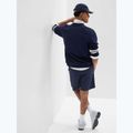 Férfi pulóver GAP Logo Piping Crewneck blue navy 6