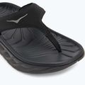Női HOKA Ora Recovery Flip Flops fekete/sötét sirály szürke 7
