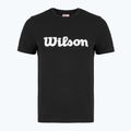 Női tenisz póló Wilson Team Graphic Script W fekete script
