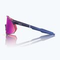 Napszemüveg 100% Hypercraft XS satin storm metallic/purple mirror 2