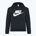 Gyermek Nike Club Fleece kapucnis pulóver fekete/fehér 8
