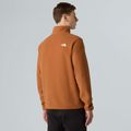 Férfi fleece pulóver The North Face Glacier Fleece 1/4 Zip égett umbra színben 3