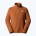 Férfi fleece pulóver The North Face Glacier Fleece 1/4 Zip égett umbra színben 4