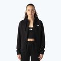 Női pulóver The North Face Reaxion 2.0 kapucnis, teljes cipzáras fekete melírozott 4