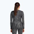 Női trekking hosszú ujjú felső Icebreaker Merino 260 Tech Vertex Crewe Delta Lines AOP black/snow/j 3