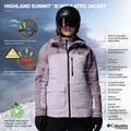 Női síkabát Columbia Highland Summit III Insulated lavender pearl/shale purple 13
