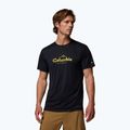 Férfi póló Columbia Zero Rules Light Graphic Crew black/scripted peaks