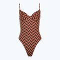 Női egyrészes fürdőruha Billabong Cross Step brick
