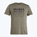 Salewa férfi trekking póló Puez Hybrid 2 Dry barna 00-0000027397 4