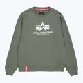 Alpha Industries férfi Basic sötét olívazöld pulóver 7