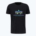 Alpha Industries férfi Basic Rainbow fényvisszaverő póló fekete 4