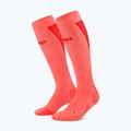 Férfi zokni CEP Ultralight Tall 4.0 neon coral/red