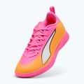 Gyerek focicipő PUMA Ultra 6 Play It Jr poison pink/puma wht/sun stream/bright aqua/puma blk 10