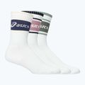 ASICS Logo Crew zokni 3 pár emlékmű kék/indigó köd/bodros piros