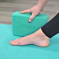 Jógatégla Myga Foam Block turquoise 5