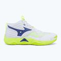 Röplabdacipő Mizuno Wave Momentum Elite Mid white/lightning yellow/dazzling blue 2