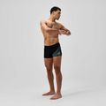 Férfi Speedo Medley Logo Aquashort úszódobok fekete/alfalfa zöld 2