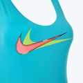 Női egyrészes fürdőruha Nike Multi Logo Crossback dusty cactus 3
