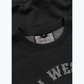 Férfi pulóver Pitbull Strenght & Respect Crewneck washed dark graphite 7