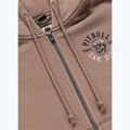 Női pulóver Pitbull Skull Surf Hooded Zip chocolate mousse 9
