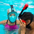 AQUASTIC kék teljes arcú snorkeling maszk SMA-01SN 4