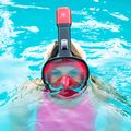 AQUASTIC piros teljes arcú snorkeling maszk SMA-01SC 5