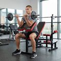 XTREXO BenchFit Max edzőpad állvánnyal és imarúddal fekete színben 4