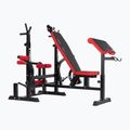 XTREXO BenchFit Max edzőpad állvánnyal és imarúddal fekete színben 9