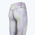 Női edző leggings 4F Solar Punk FNK F454 light yellow allover 10