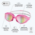 Úszószemüveg BuddySwim OzeanX Mirror pink/white/iridium 2