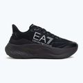 EA7 Emporio Armani Wave Cracking teljes fekete / ezüst cipő 2
