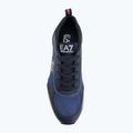 EA7 Emporio Armani fekete-fehér szarvasbőr cipő sky captain / mély kobalt / ásványi cipő 5