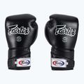 Fairtex stílusos szögletes sparring boxkesztyű - Locked Thumb fekete 2
