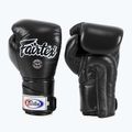 Fairtex stílusos szögletes sparring boxkesztyű - Locked Thumb fekete 7