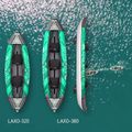 2 személyes felfújható kajak 10'6  AquaMarina rekreációs kajak zöld Laxo-320 17