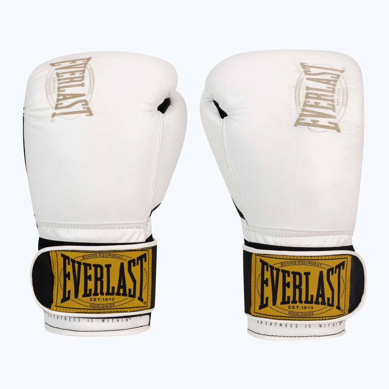 EVERLAST 1910 Klasszikus fehér bokszkesztyűk EV1910 2