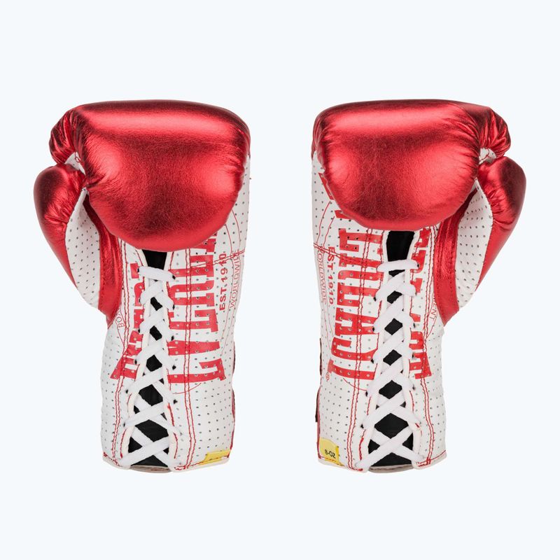 Boxkesztyű Everlast Fight Leather red 3