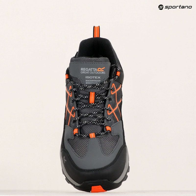 Férfi trekking cipő REGATTA Samaris III Low granite/blaze orange 21