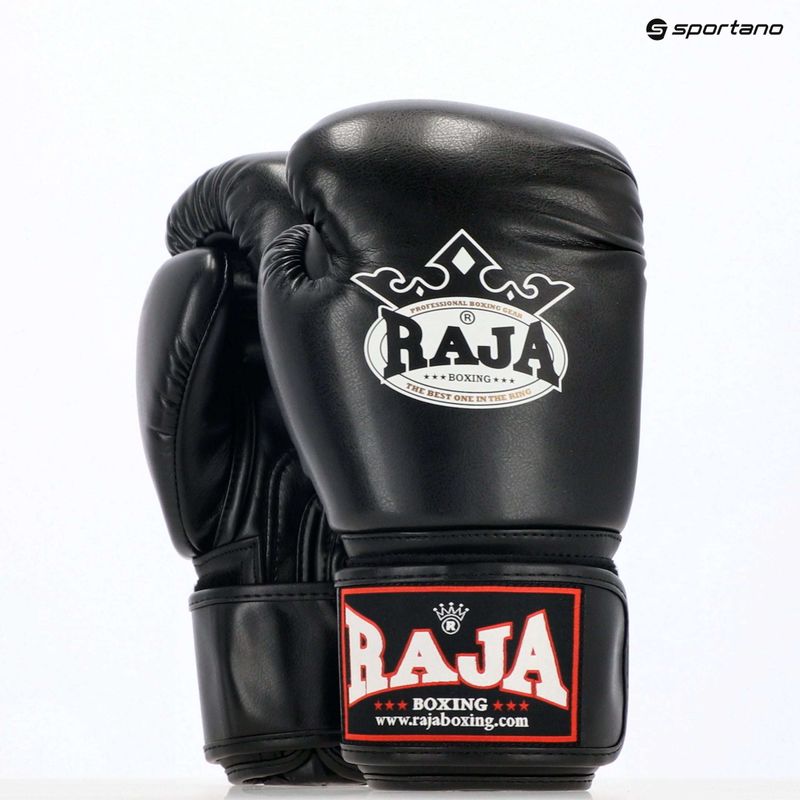 RAJA BOXING Single Semi bőr bokszkesztyű fekete 8