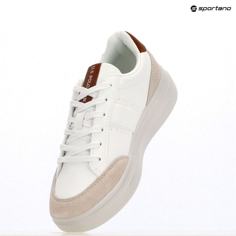 Férfi cipő U.S. Polo Assn. CODY003B fehér/világosbarna 9