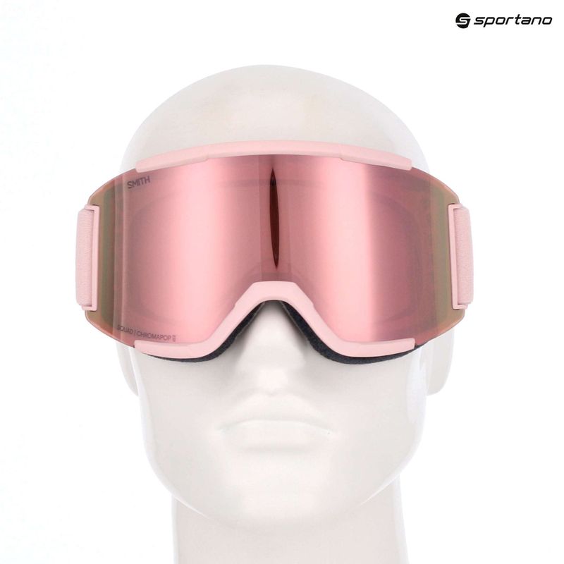 Síszemüveg Smith Squad carnation/chrp everyday rose gold mirror/clear 12