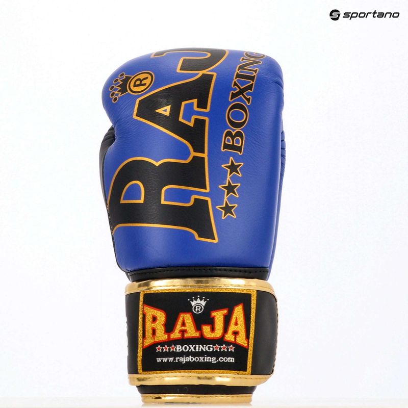 RAJA BOXING Origin Standard valódi bőr kék boxkesztyű 9
