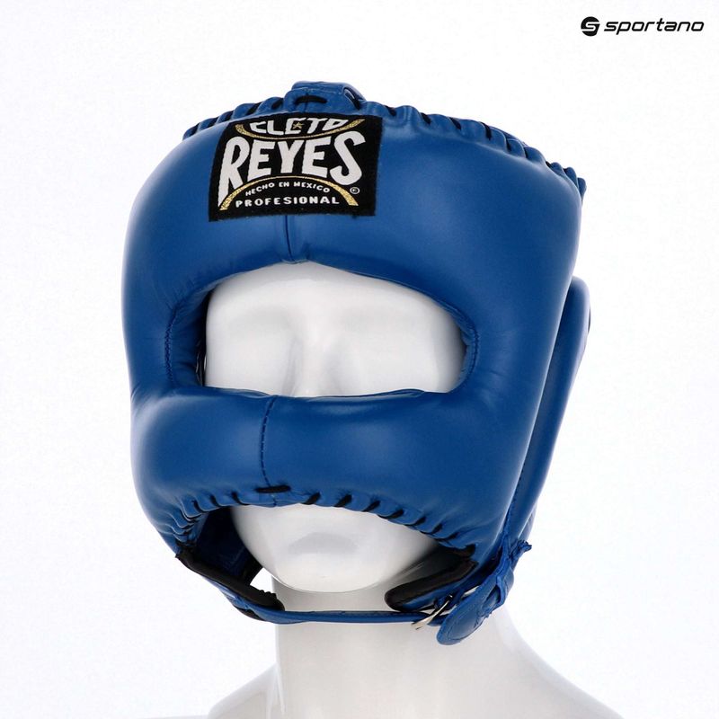 Cleto Reyes hegyes arcú nylon bárkás kék boxsisak 3