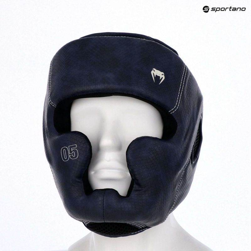 Boksz fejvédő Venum Impact Evo Scales Headgear midnight blue 9