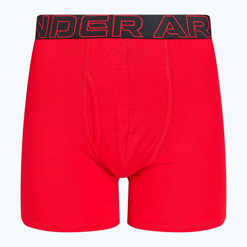 Férfi alsónemű Under Armour Perf Cotton 6" 3 db carbon black/galaxy black 5