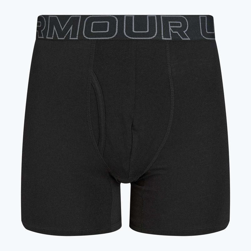 Férfi alsónemű Under Armour Perf Cotton 6" 3 db carbon black/galaxy black 8