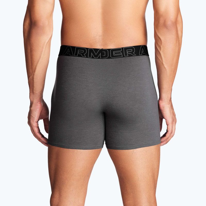 Férfi alsónemű Under Armour Perf Cotton 6" 3 db carbon black/galaxy black 12