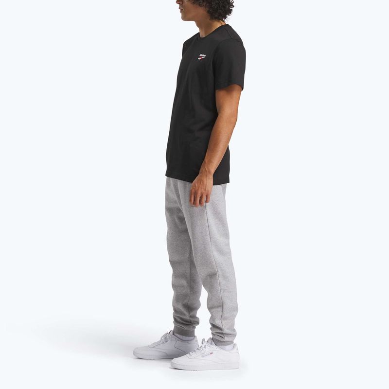 Férfi Reebok Identity Small Logo Tee fekete/fehér/vektor piros póló 2