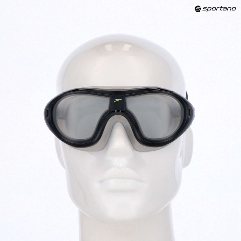 Speedo Biofuse 2.0 fekete / acél úszómaszk 9